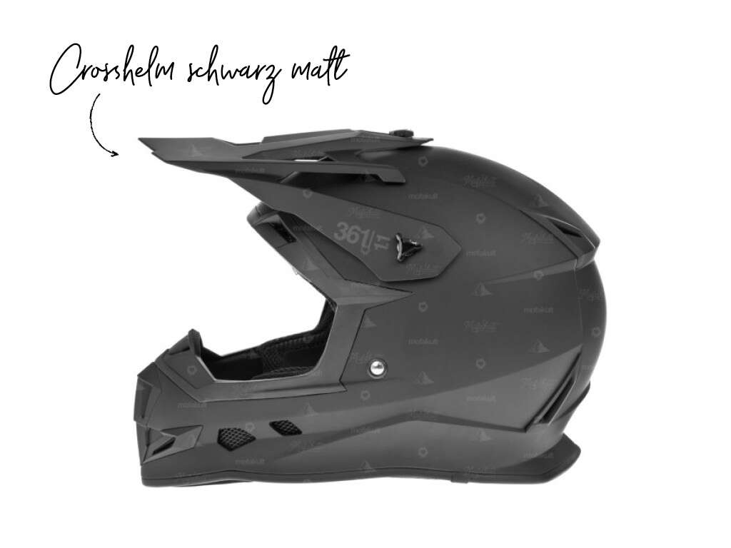 Crosshelm schwarz matt Crosshelm schwarz matt