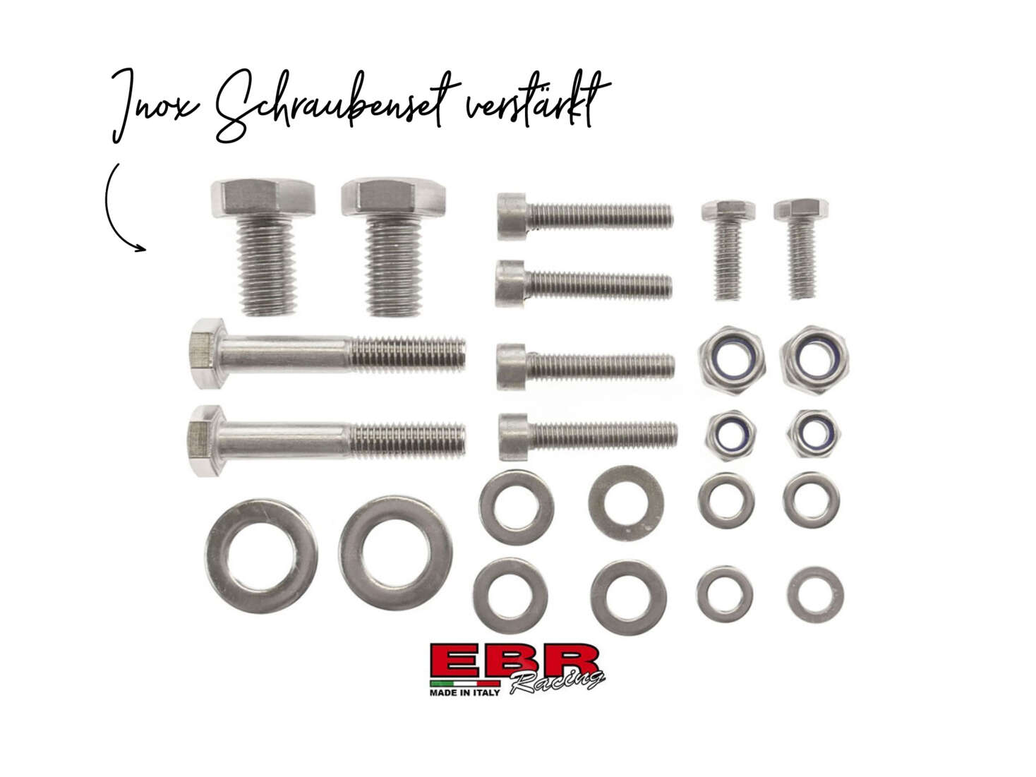 Set Schrauben EBR Gabel verstärkt Inox Set Schrauben EBR Gabel verstärkt Inox