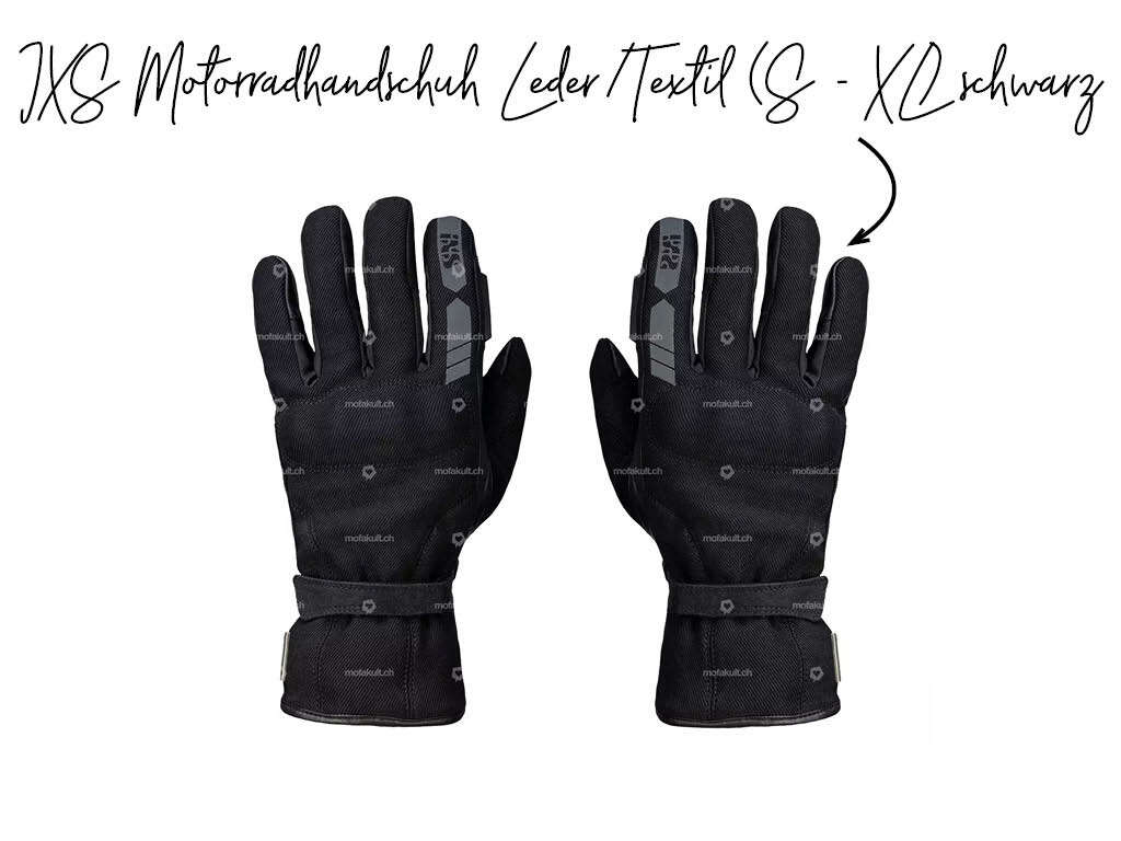IXS Motorradhandschuh Leder Textil (S - XL) schwarz IXS Motorradhandschuh Leder Textil (S - XL) schwarz