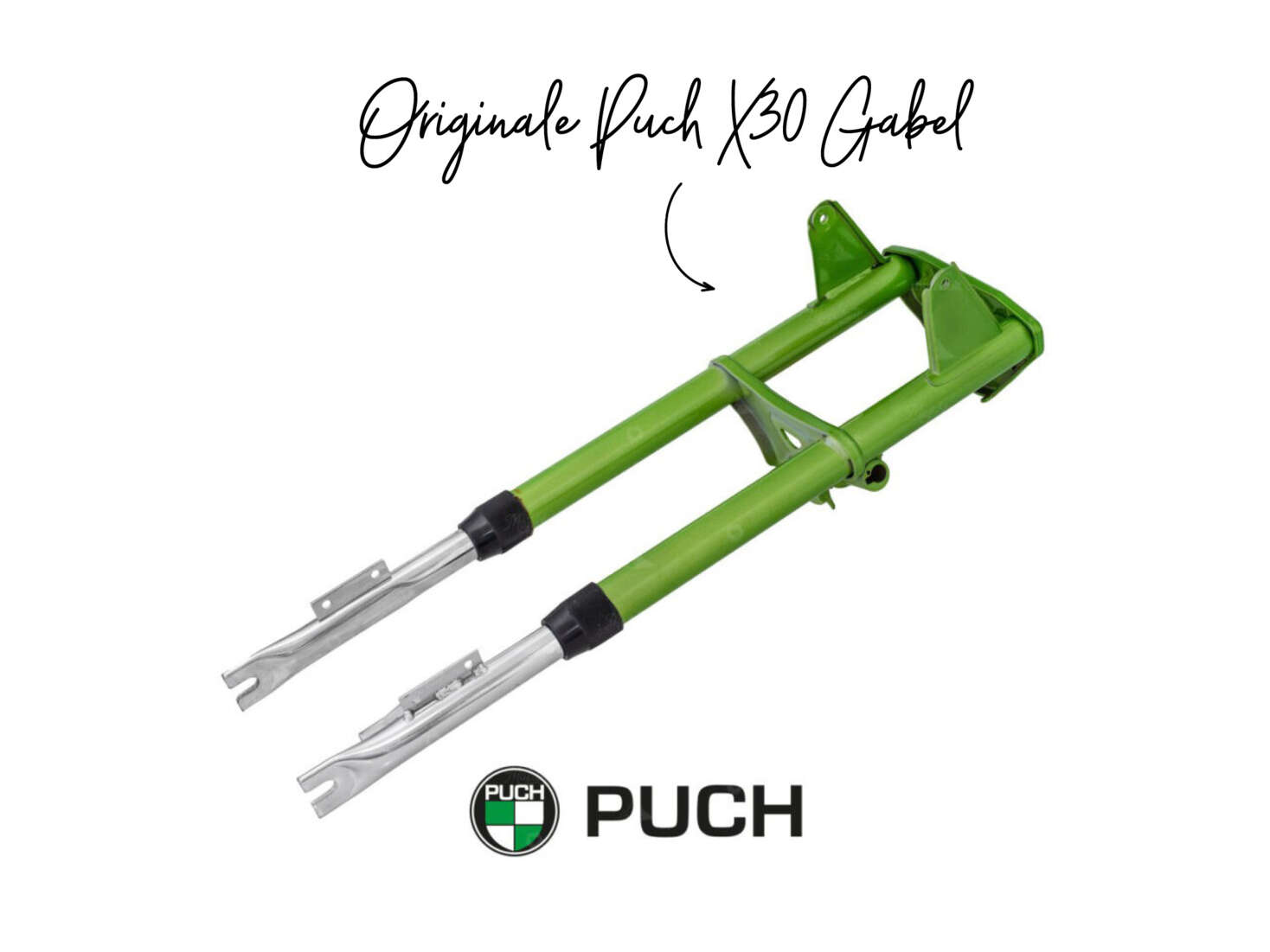 Originale Puch X30 Gabel grün NOS Originale Puch X30 Gabel grün NOS