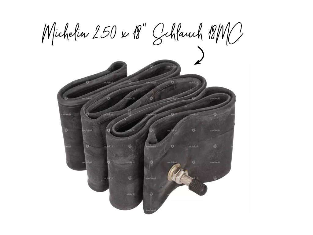 Michelin 2.50 x 18 Zoll Schlauch 18MC Michelin 2.50 x 18 Zoll Schlauch 18MC
