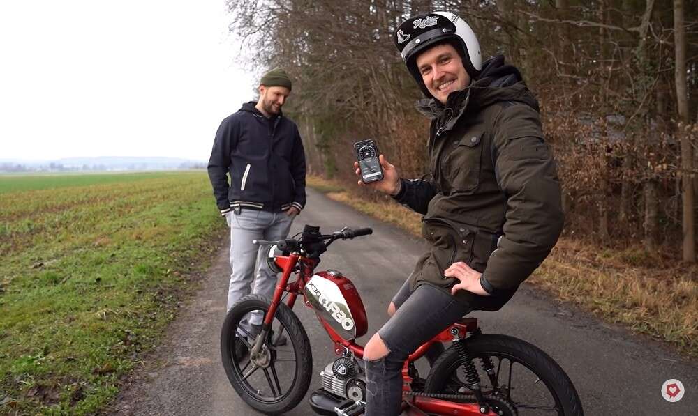 Mofa-Geschwindigkeitsmessung Mofa-Geschwindigkeitsmessung