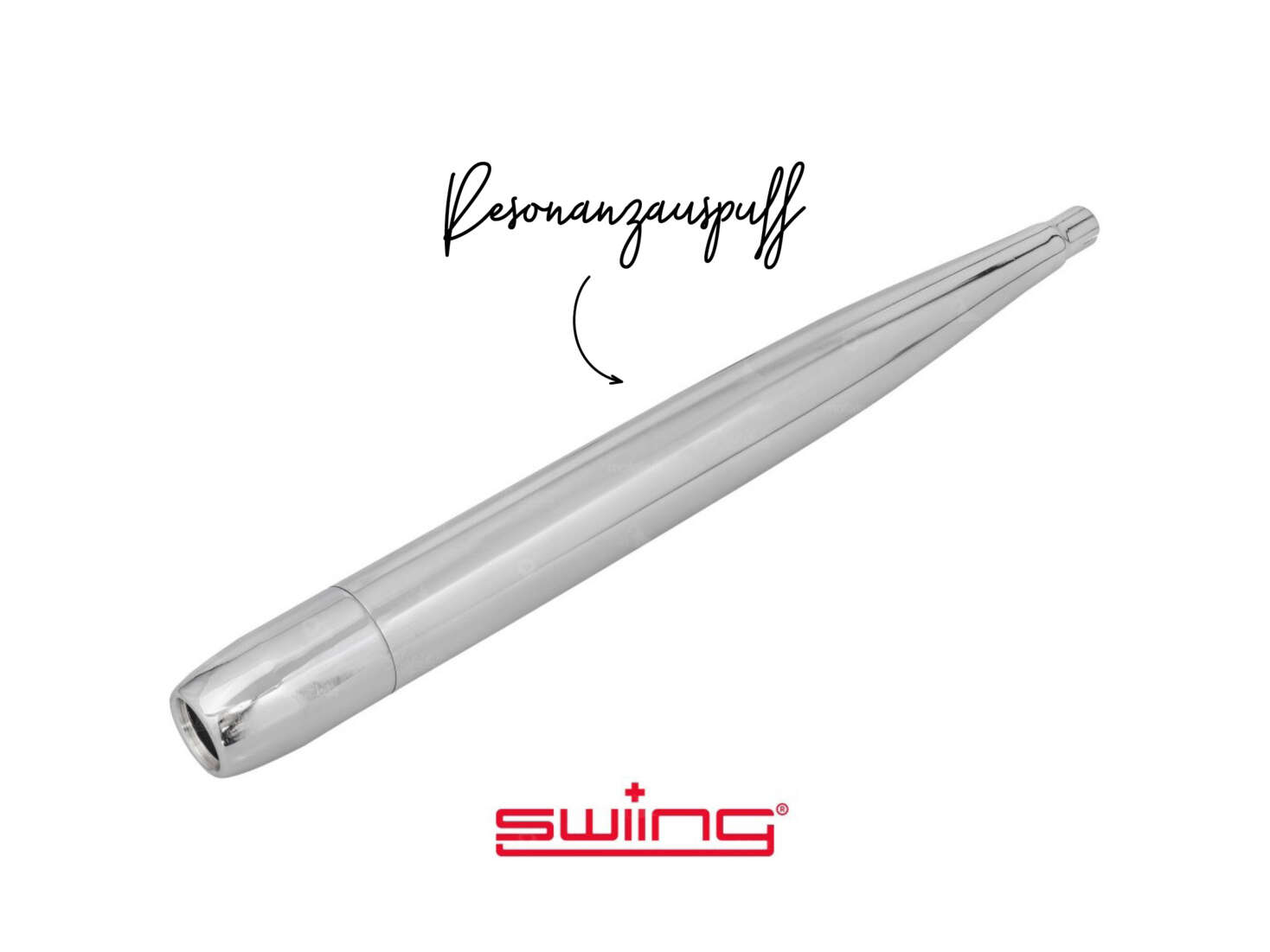 swiing Zigarre Ø 28 / 70 mm Chrom (Resonanzauspuff) swiing Zigarre Ø 28 / 70 mm Chrom (Resonanzauspuff)