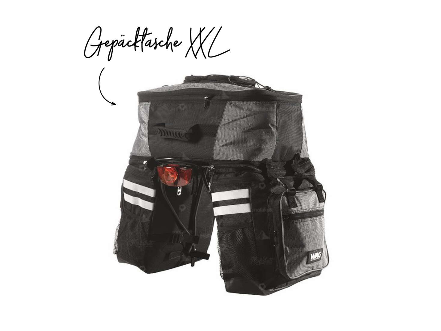 Gepäcktasche XXL Roadtrip schwarz / grau Gepäcktasche XXL Roadtrip schwarz / grau