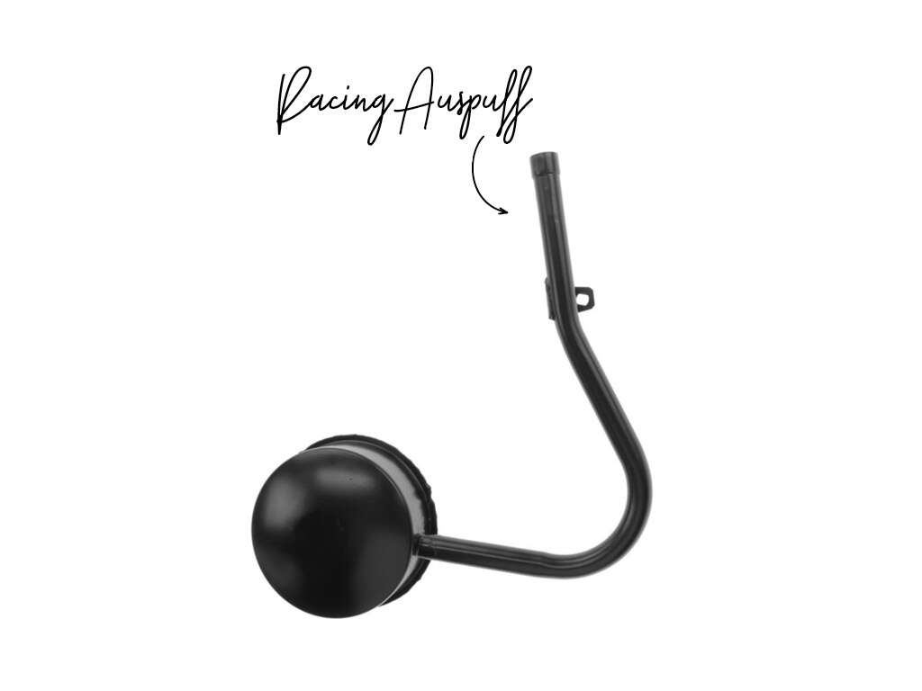 Auspuff Racing (18.5 mm) schwarz Solex 3800 Auspuff Racing (18.5 mm) schwarz Solex 3800