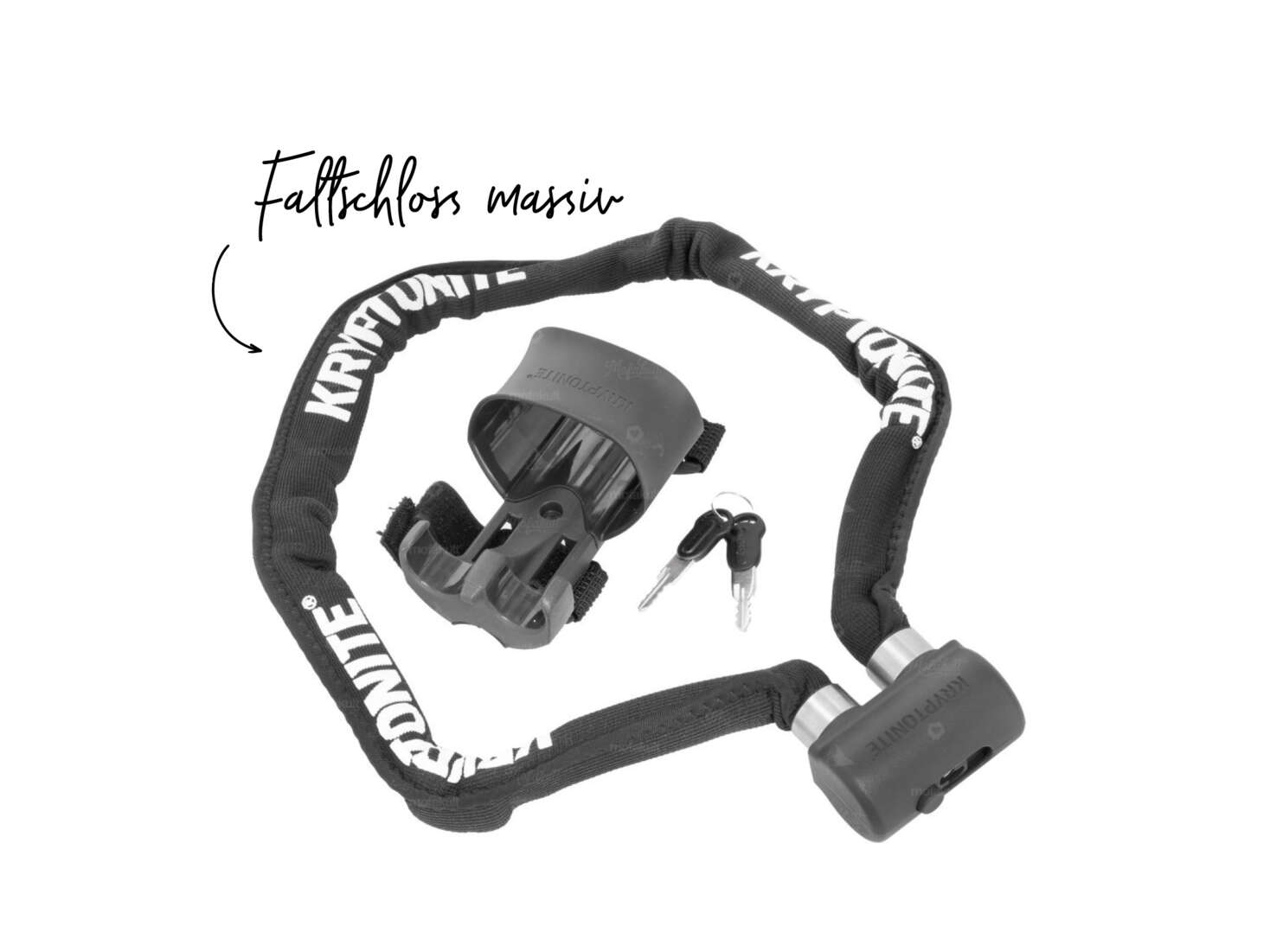 Faltschloss Kryptonite massiv (1A-Qualität) Faltschloss Kryptonite massiv (1A-Qualität)