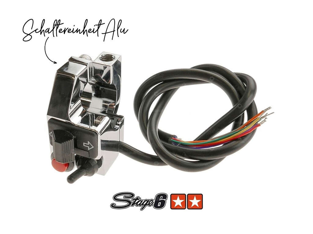 Stage6 Schaltereinheit Alu CNC Chrom Stage6 Schaltereinheit Alu CNC Chrom