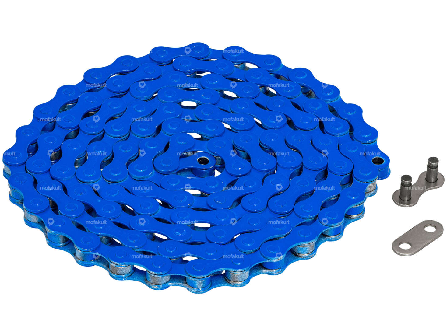 Chaîne de pédalier KMC bleue Carousel Image 1