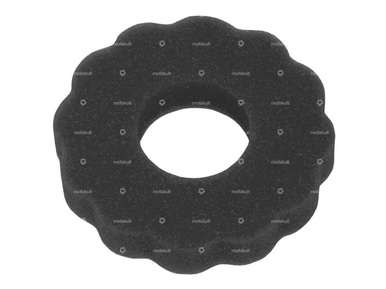 GPO Éponge décorative pour bouchon de réservoir ondulé noir Carousel Image 1