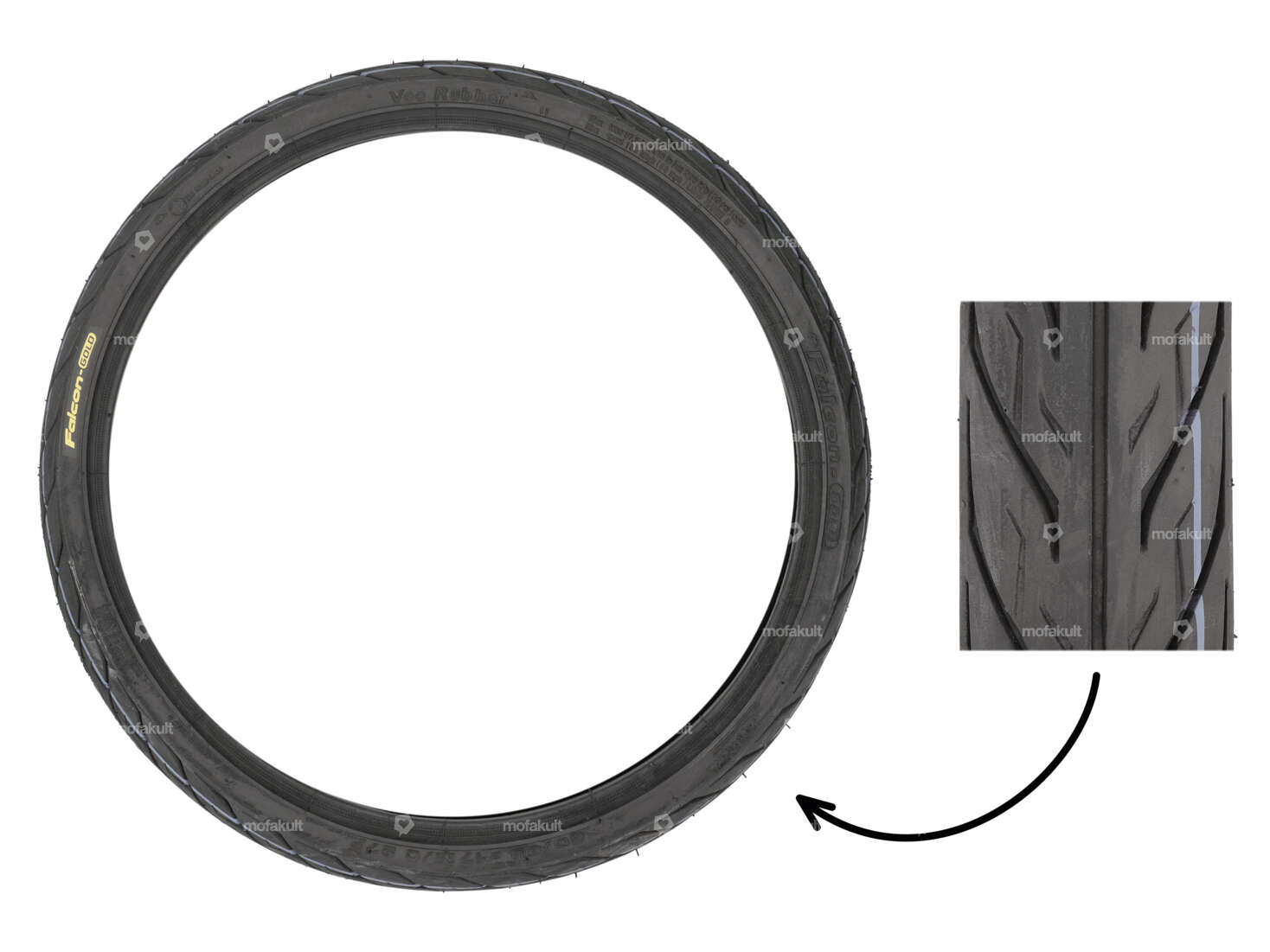 VeeRubber 60/80 x 17" Reifen VRM265 (V265) Semi-Slick Carousel Image 1