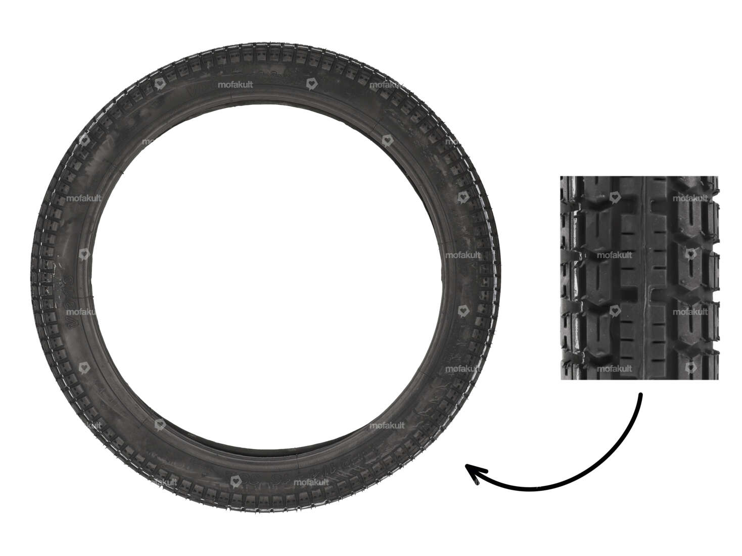 VeeRubber 2.25 x 16" Reifen VRM343 (V343) Allround Carousel Image 1