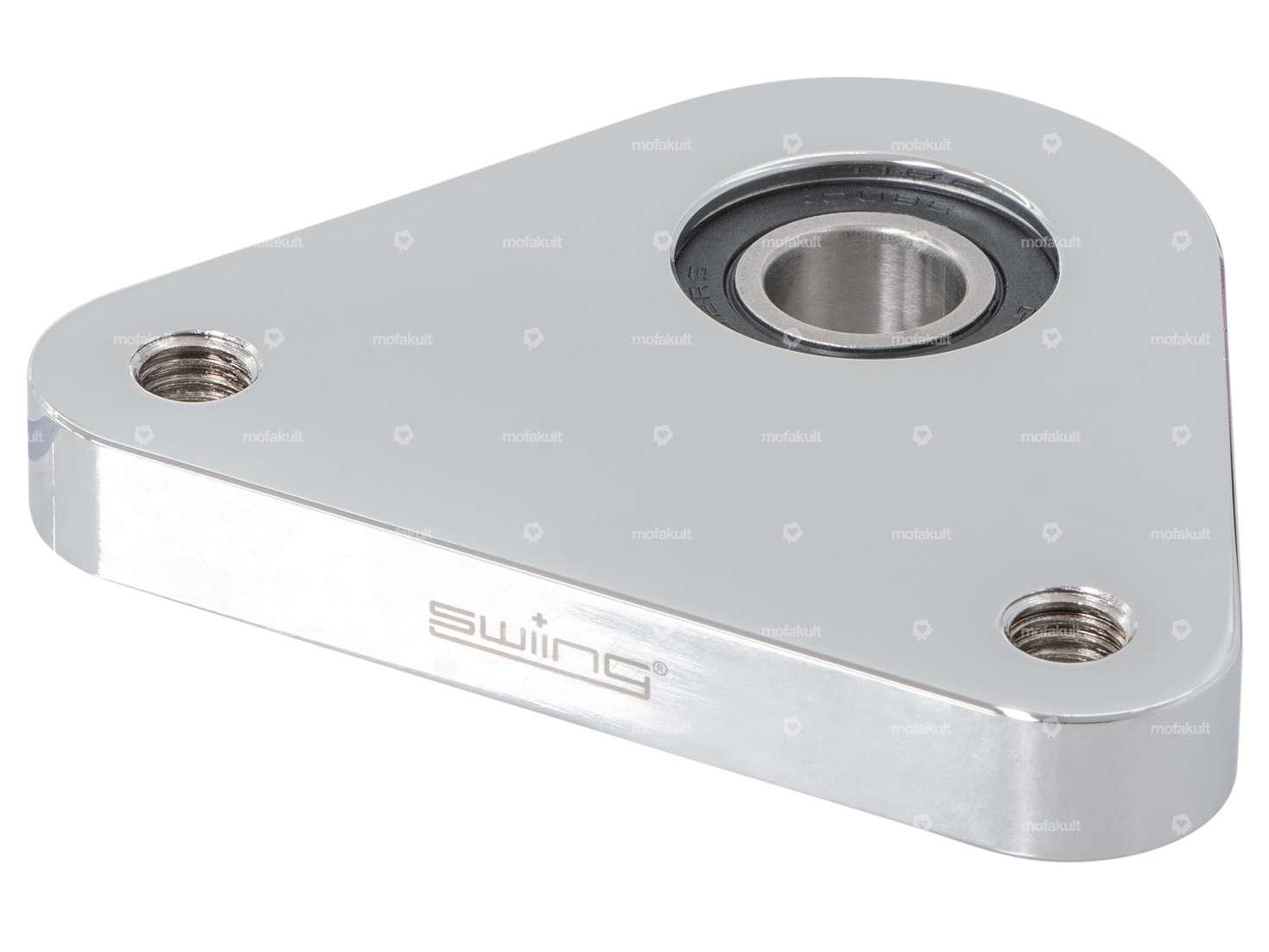 swiing® ingenious Plaque de support triangulaire chromée | Piaggio Ciao, SI, Bravo Carousel Image 2