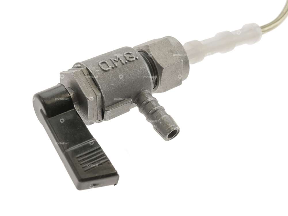 Robinet d'essence OMG horizontal M12x1 (avec écrou) sortant par le bas | Piaggio Ciao Carousel Image 3