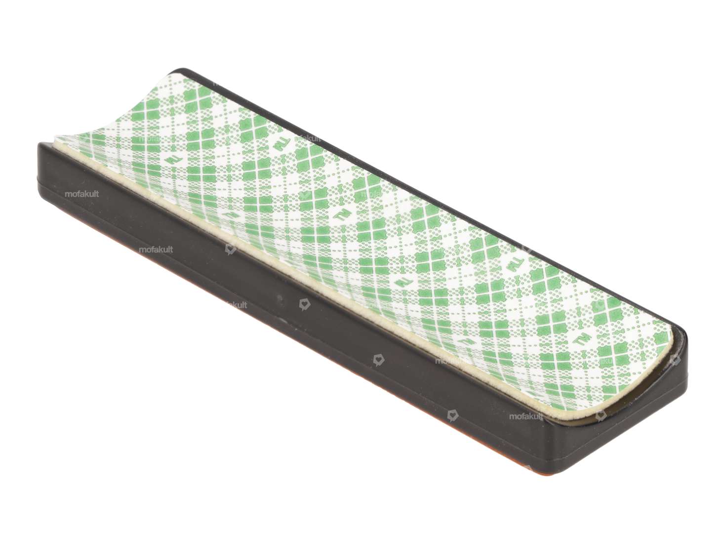 Réflecteur 94 x 28 mm (dos bombé) autocollant orange Carousel Image 2