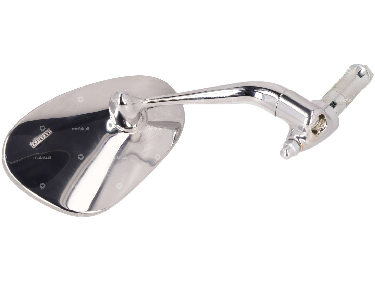 Rétroviseur Bumm ovale droit court version enfichable chrome Carousel Image 3