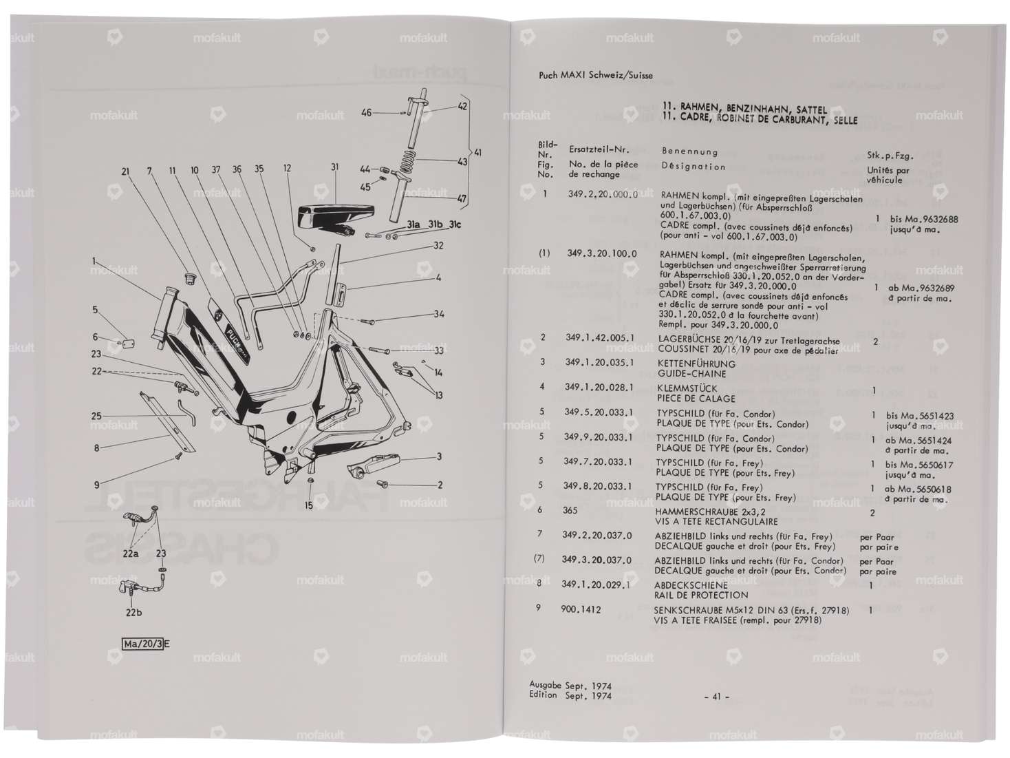 Catalogue de pièces détachées | Puch Maxi (CH) Carousel Image 3