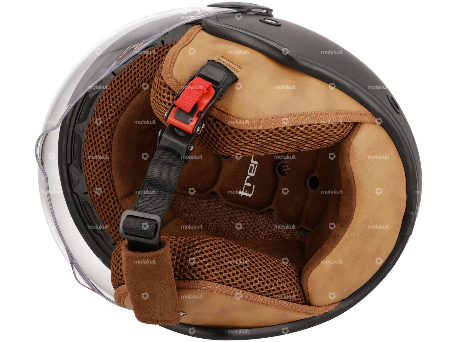 Jet helmet "Trendy" black matt (S-XL) Carousel Image 4