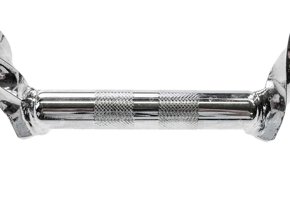 Guidon plaque de fourche 20 cm tourné avec entretoise chrome Carousel Image 3