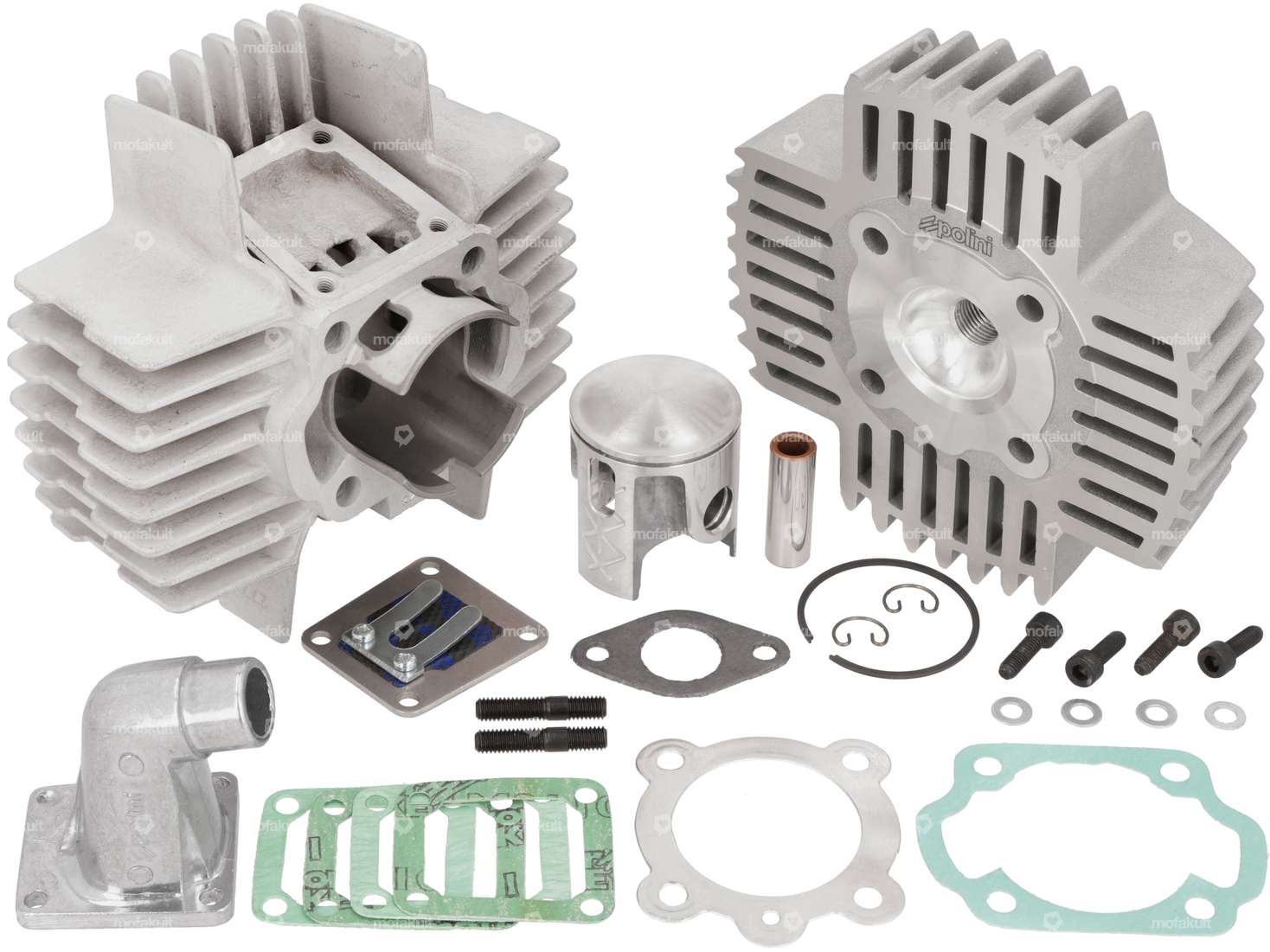 Kit cylindre Polini 43.5 mm membrane avec tête | Puch Carousel Image 1