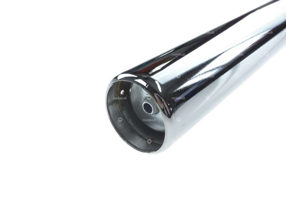 Endtopf Zigarre Ø 26 / 60 mm gekrümmt Chrom Carousel Image 3