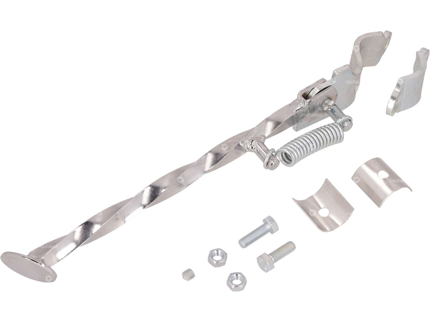 Seitenständer gedreht links runde Befestigung 26 cm Carousel Image 1