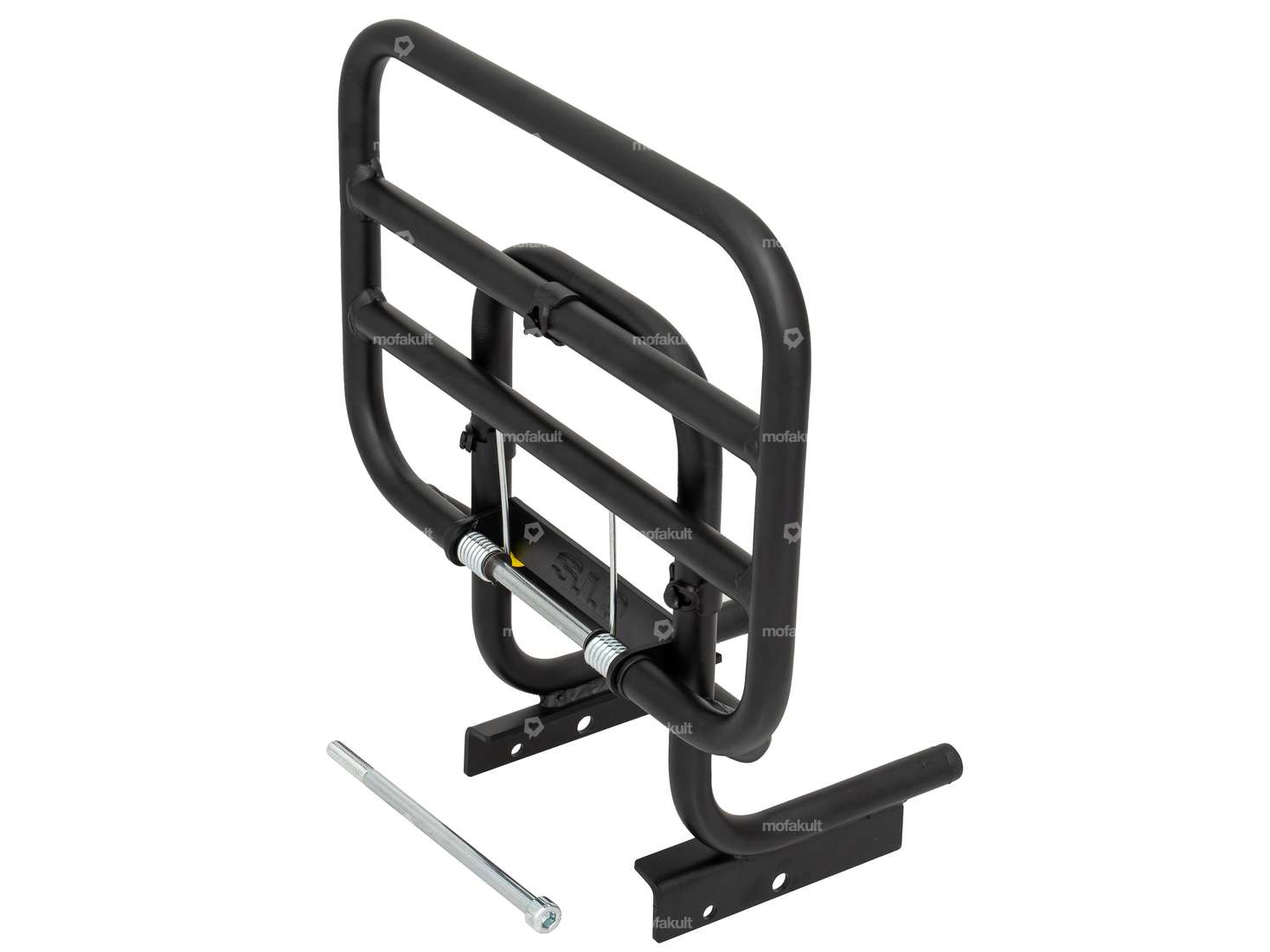 Porte-bagages supplémentaire massif noir | Piaggio Ciao Carousel Image 1