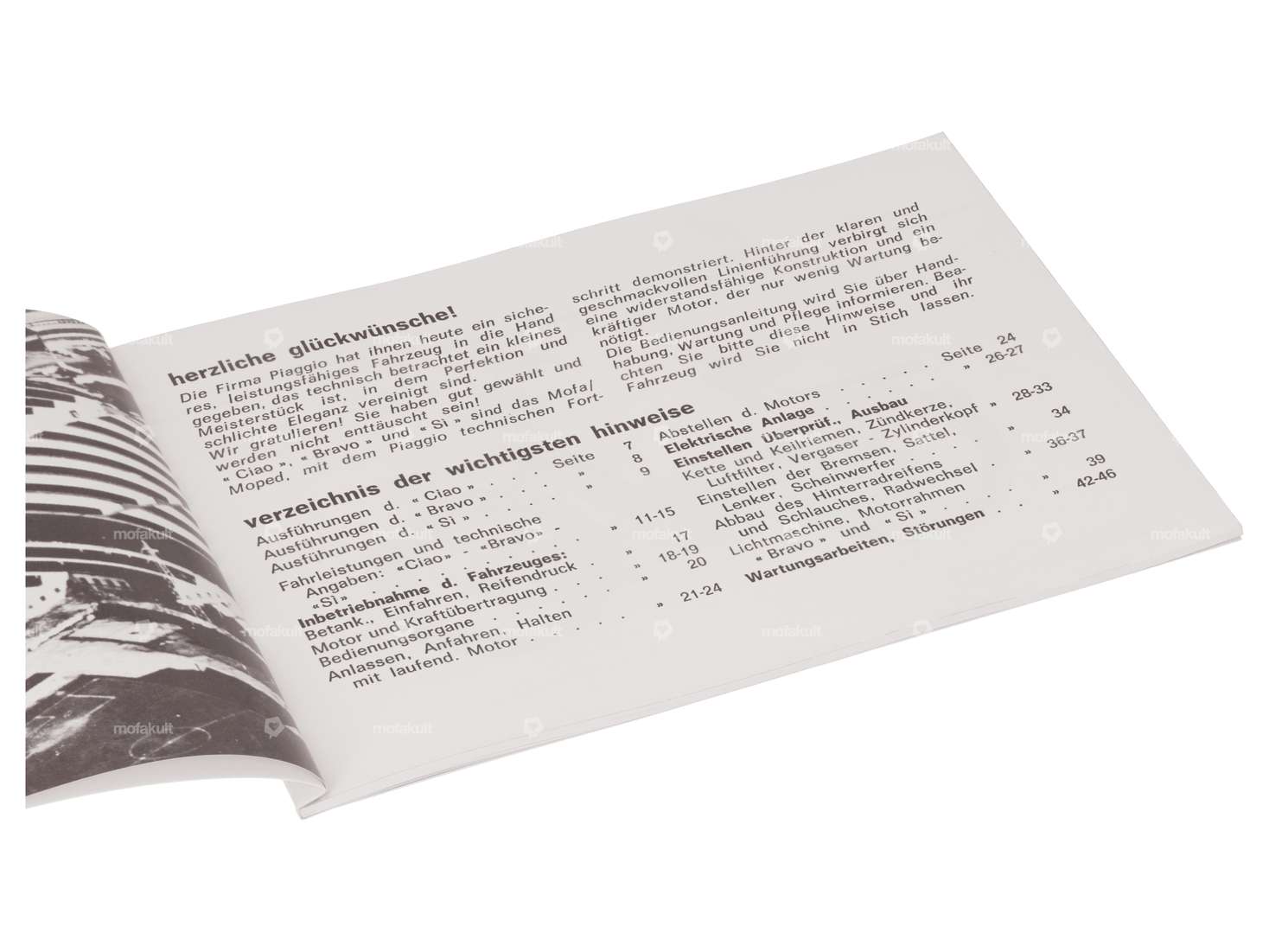 Betriebsanleitung | Piaggio Ciao, SI, Bravo Carousel Image 2