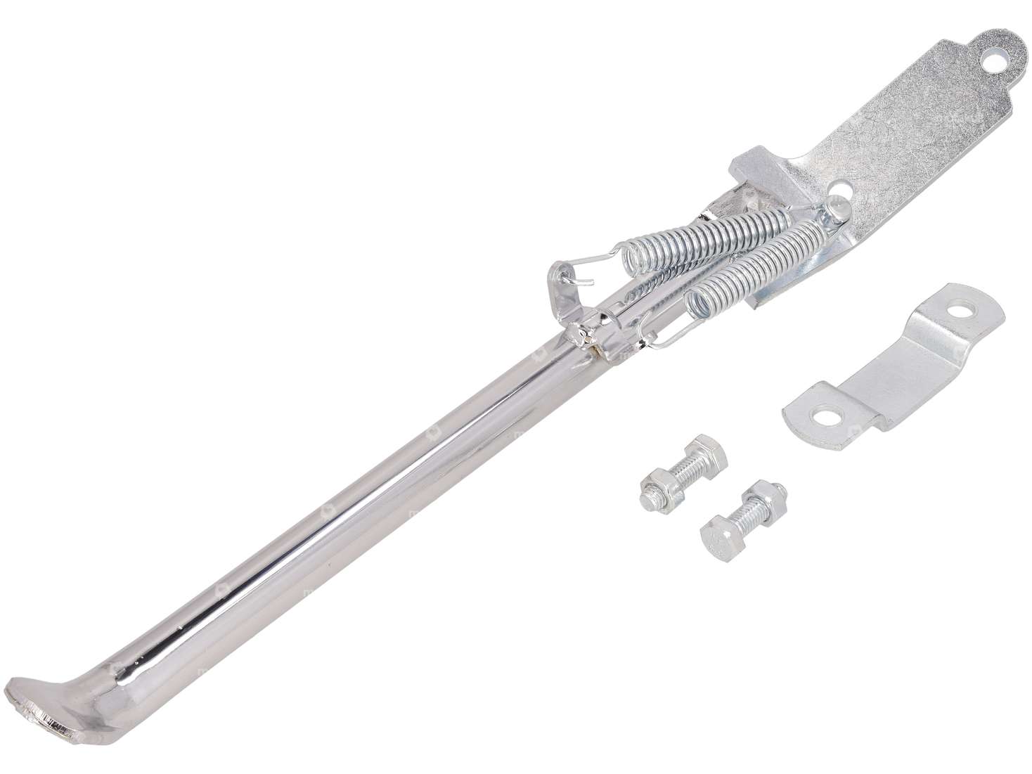 Béquille latérale droite fixation plate 31 cm chrome Carousel Image 1