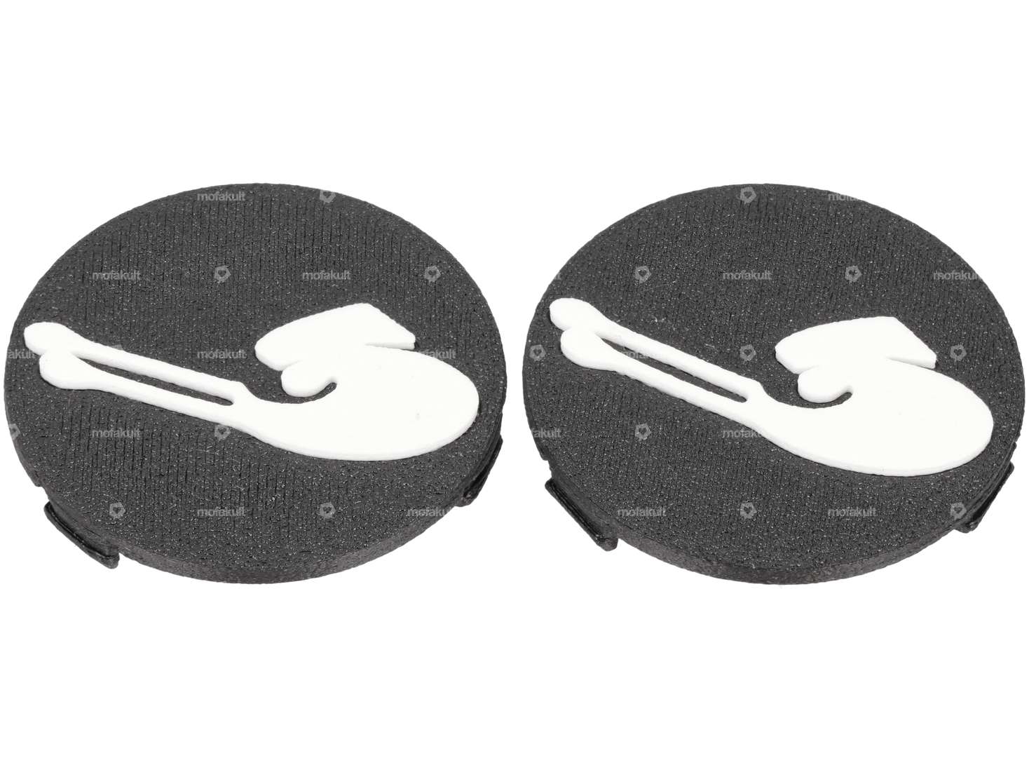 Emblème logo "Grillo" réservoir (paire) | Piaggio Grillo Carousel Image 1