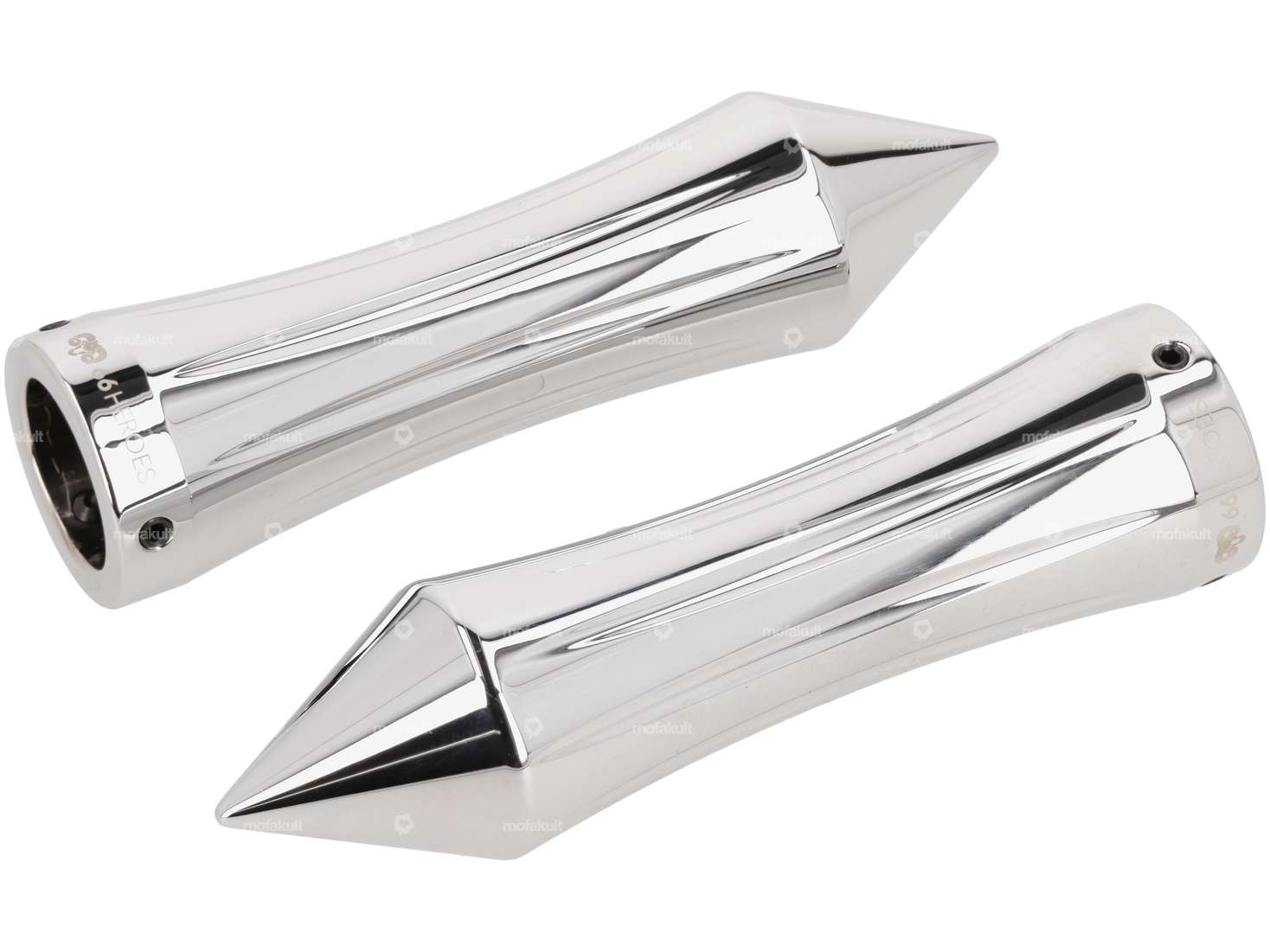 66HEROES Poignées Custom CNC chrome Carousel Image 1