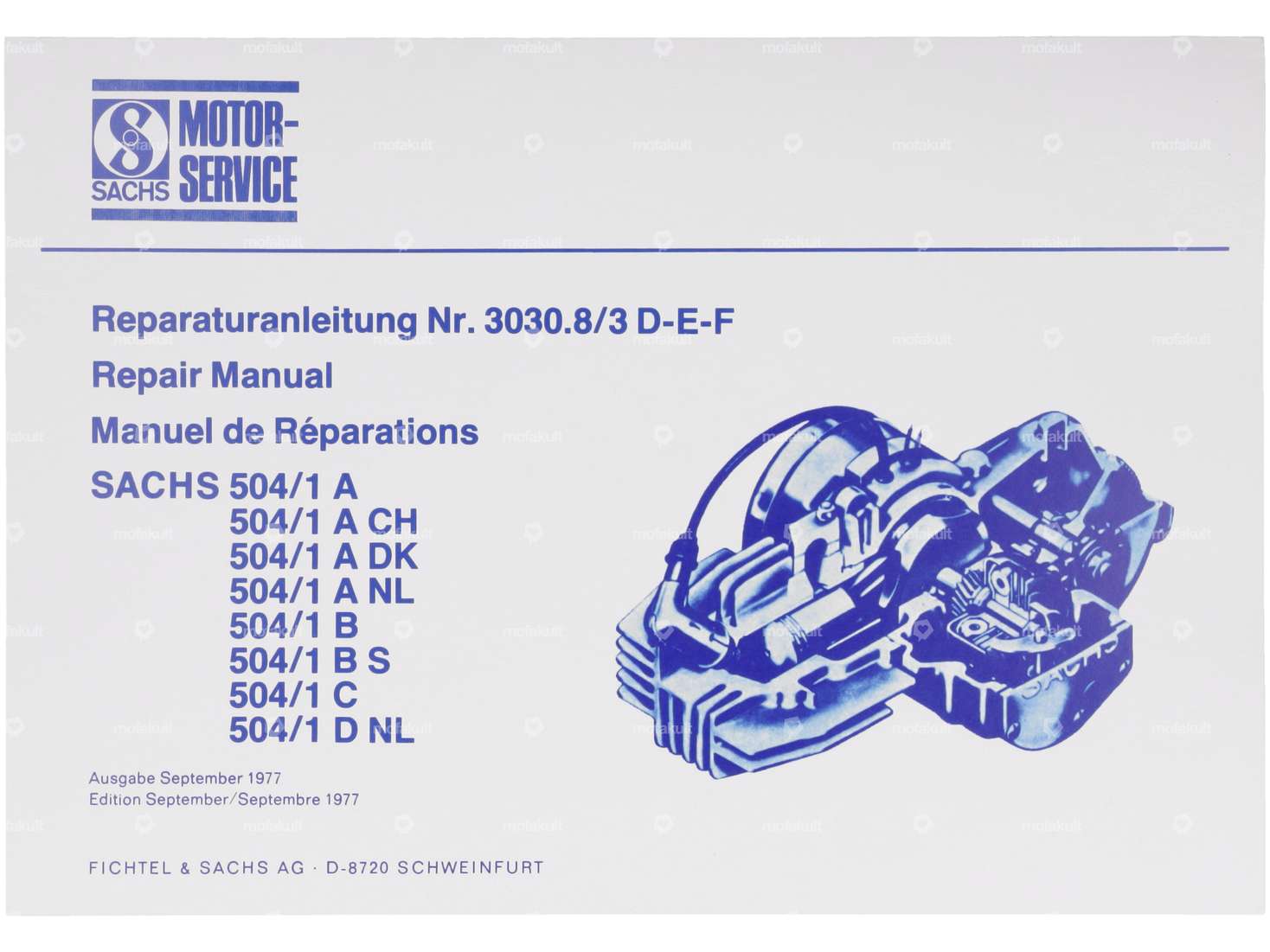 Manuel de réparation | Sachs 504/1 Carousel Image 1