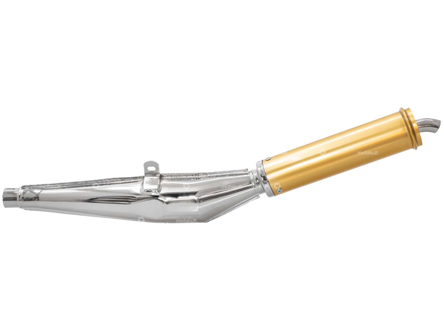Biturbo Endtopf 28 mm Chrom / gold Carousel Image 1