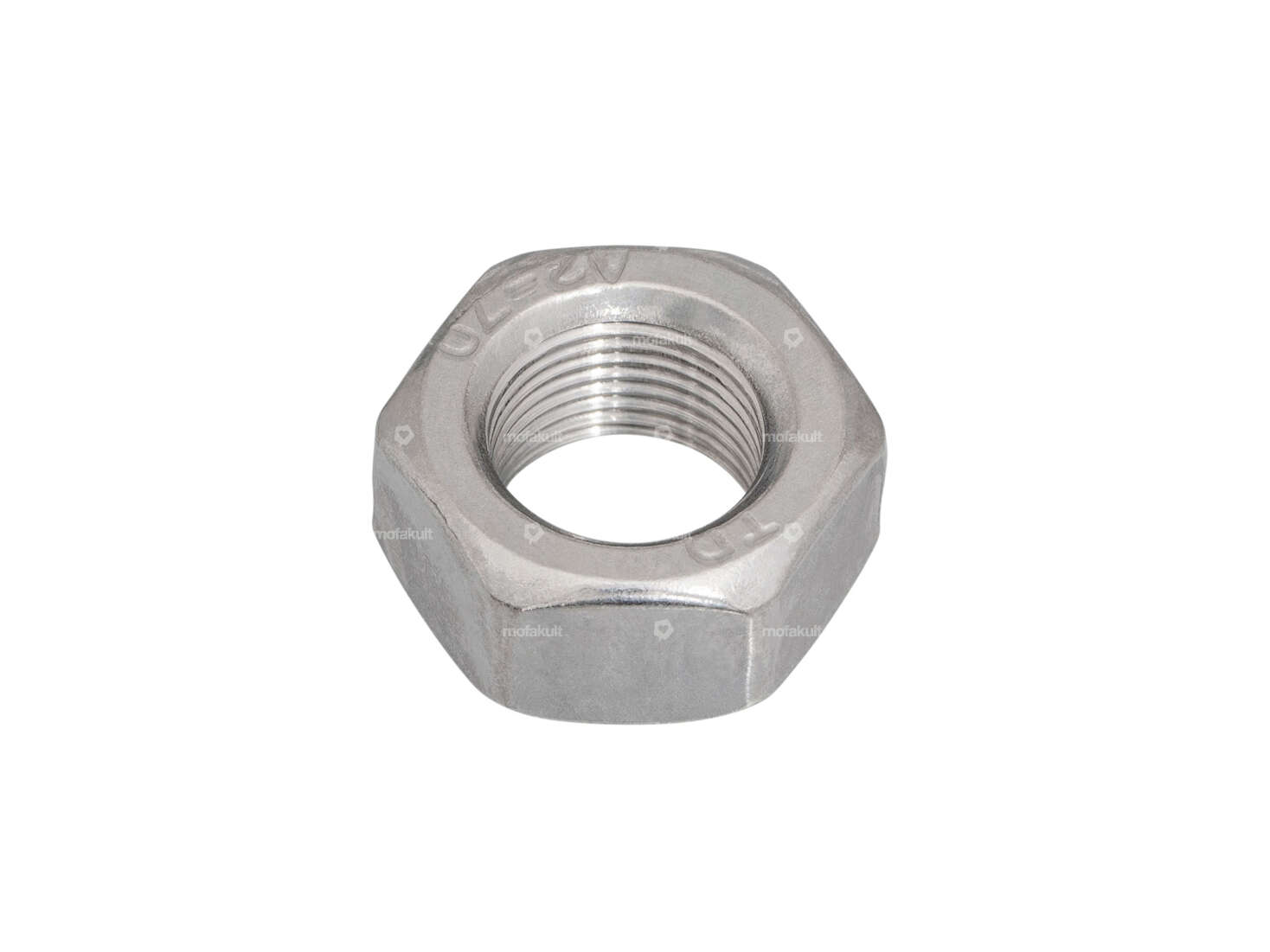 Nut M12x1 x 10 SW19 Wheel nut Inox Carousel Image 1