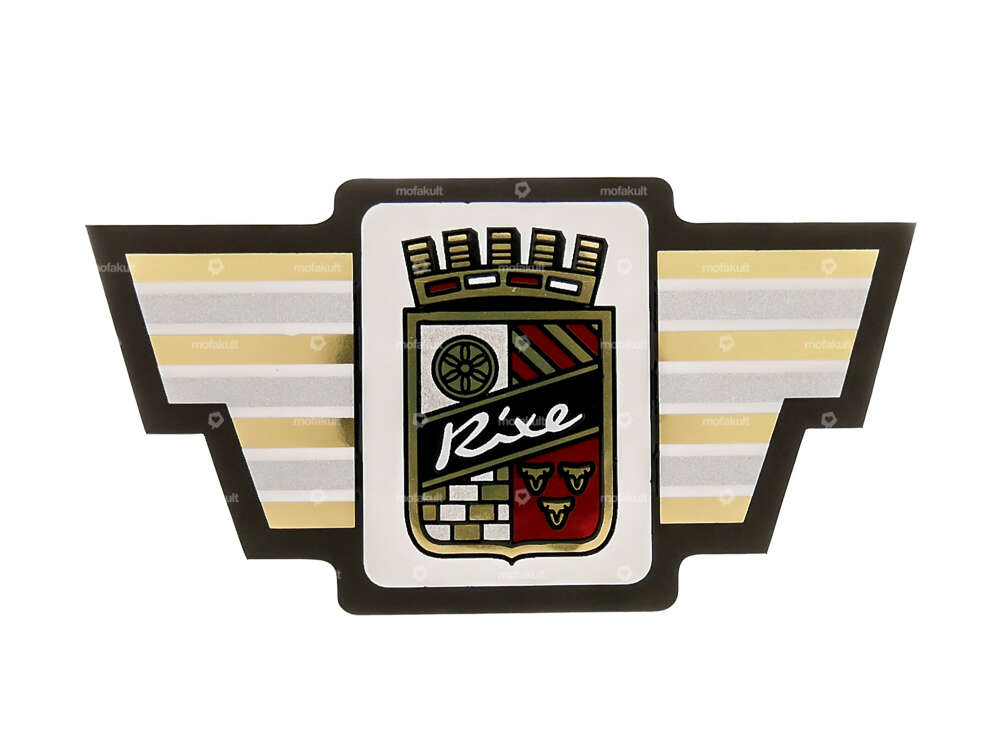 Autocollant Rixe blason tube de direction (65 x 35 mm) Carousel Image 1