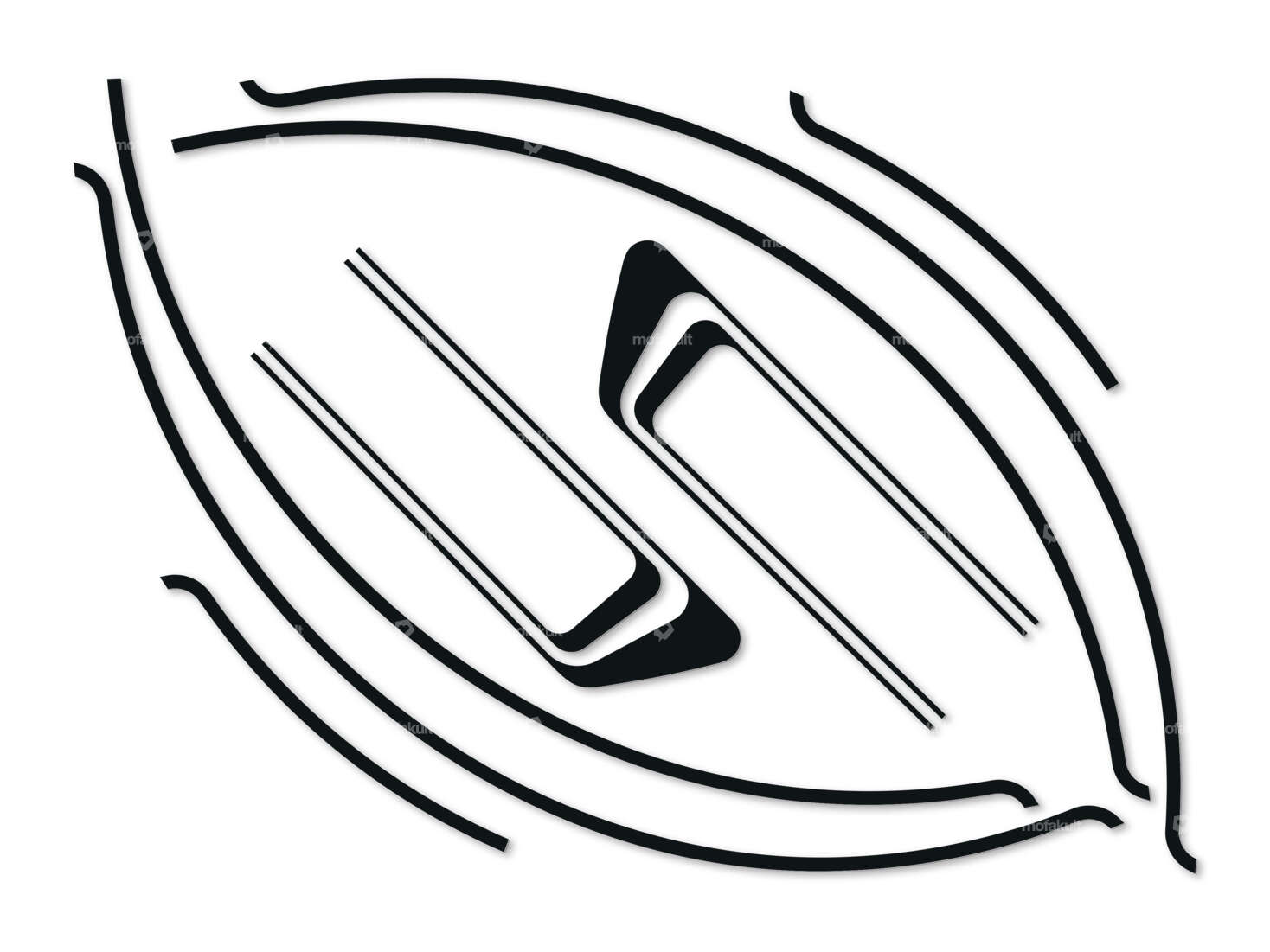 Klebersatz Tank & Schutzblech schwarz Folienplot | Piaggio Ciao PX Carousel Image 1