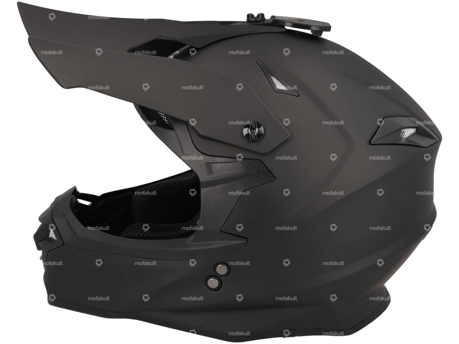 Casque de cross "Trendy" noir mat (S-L) Carousel Image 2