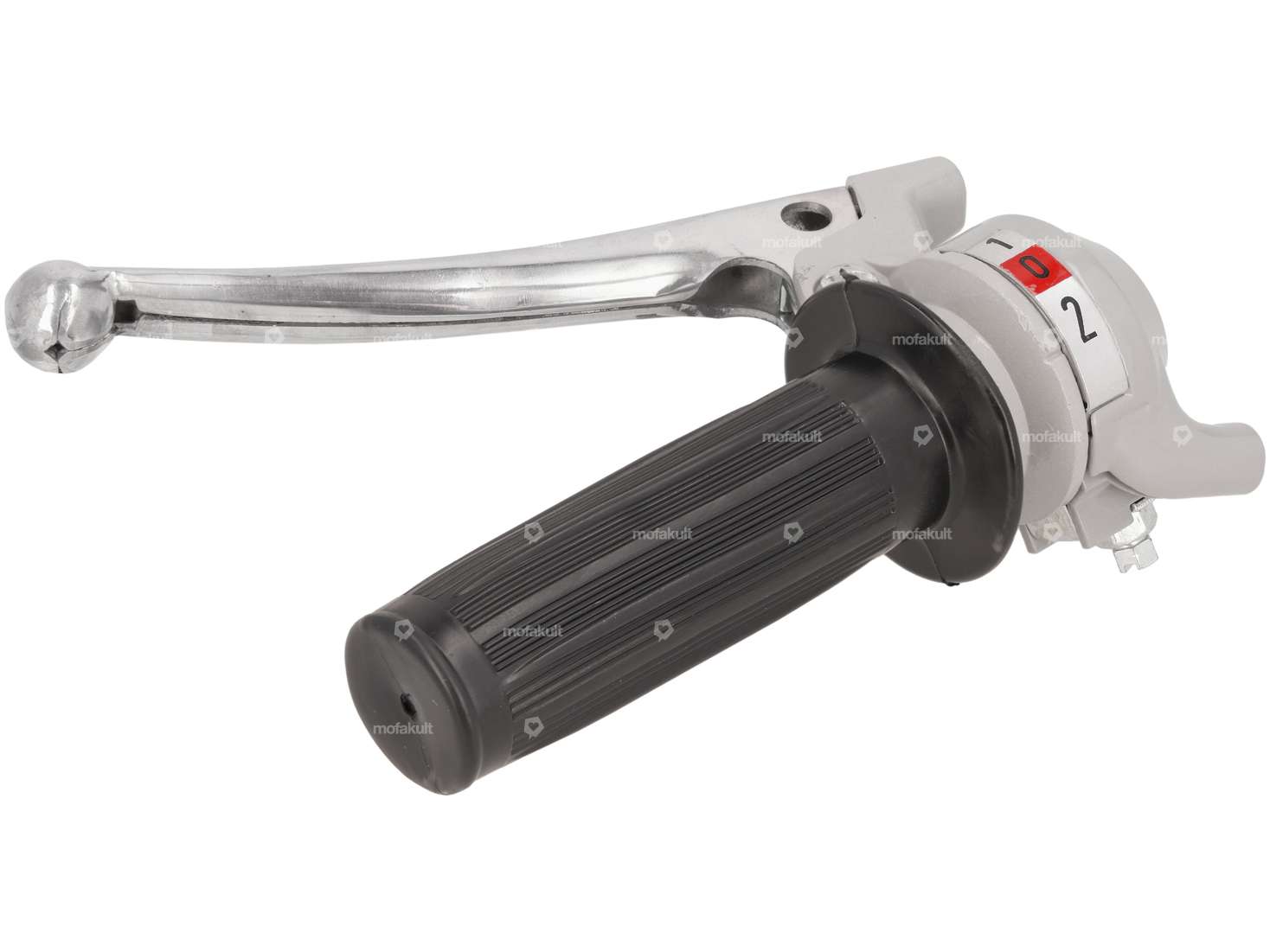 Poignée de commande 2 vitesses (réplique Magura) gris / noir Carousel Image 3