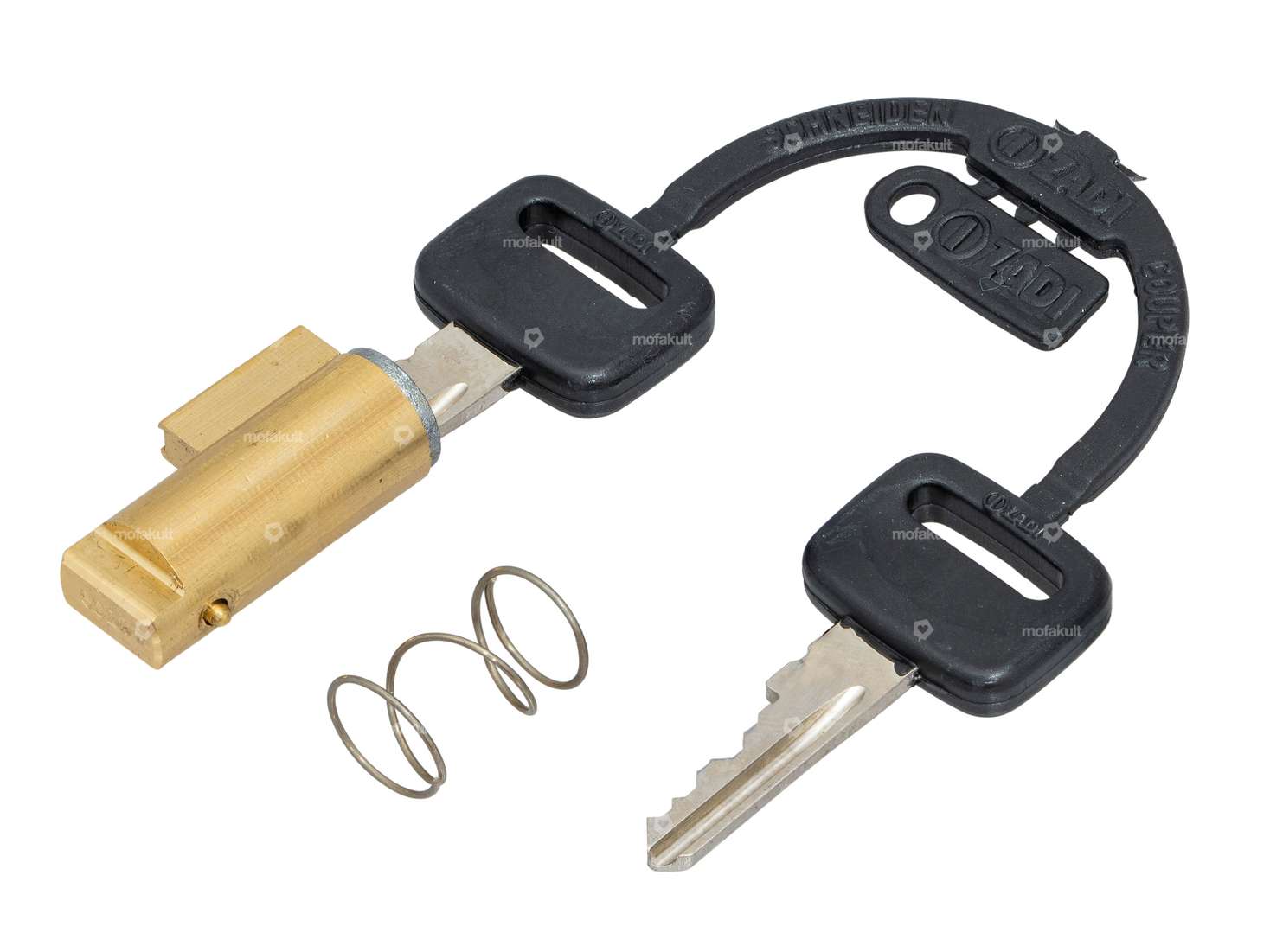 ZADI steering lock 4 mm plastic key | Piaggio Ciao, SI, Bravo, Boxer Carousel Image 1