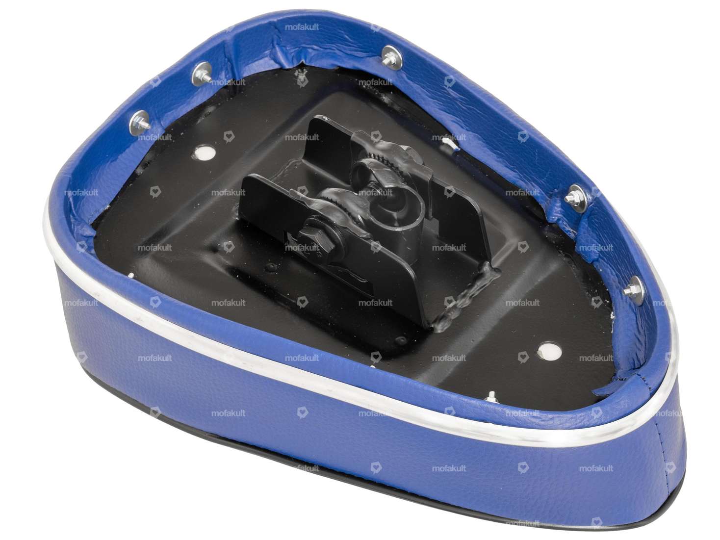 Banc pour cyclomoteurs bleu Carousel Image 4