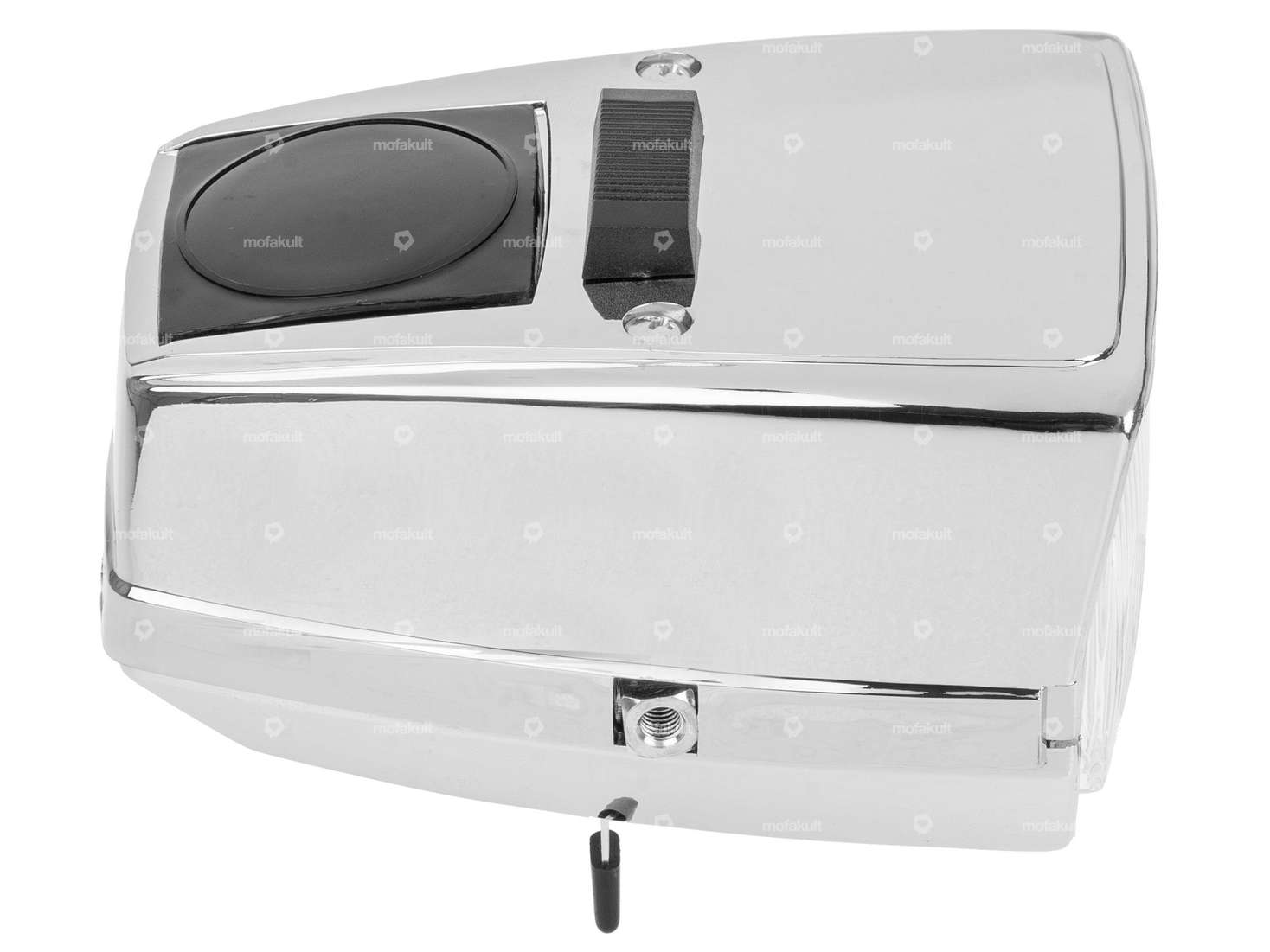 GPO headlamp square chrome with switch Carousel Image 4