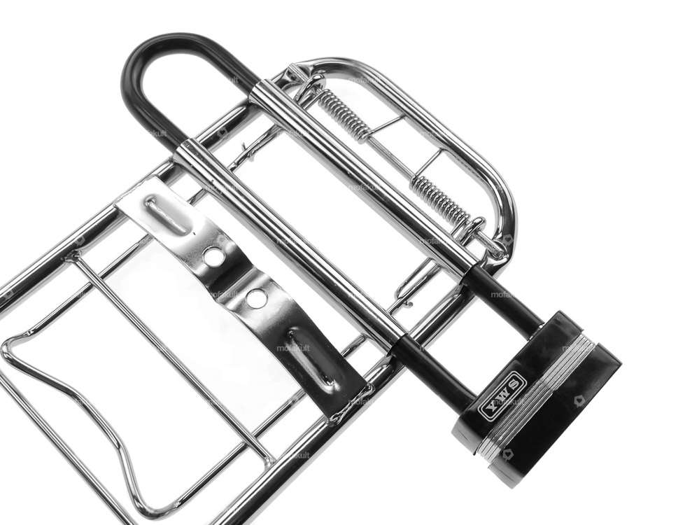 Porte-bagages avec support pour antivol chromé | Puch Maxi S Carousel Image 3