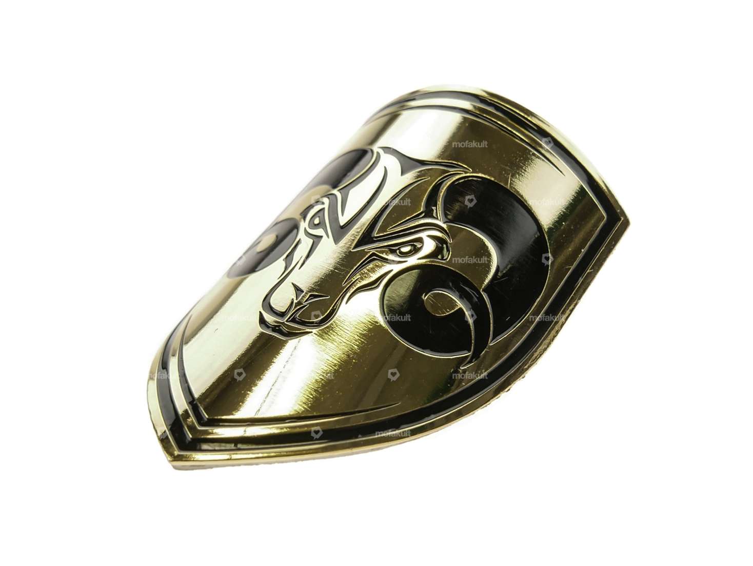 66HEROES steering head shield bent gold Carousel Image 2