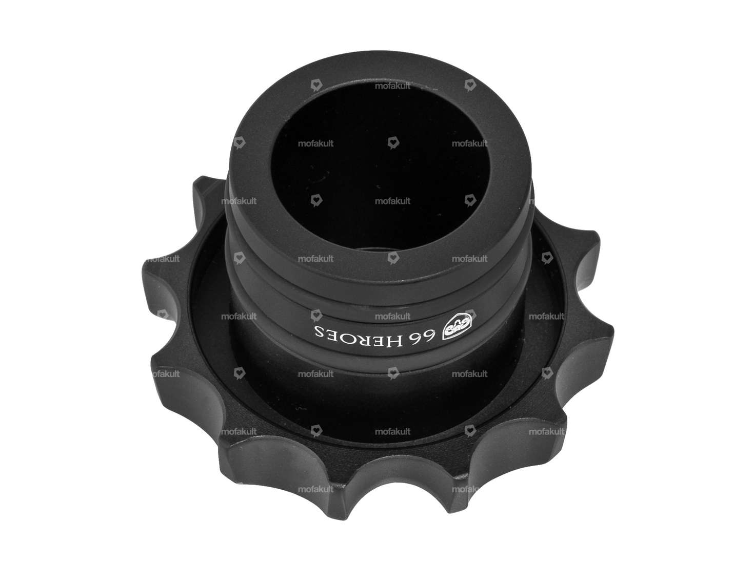 66HEROES Tank cap "Iron Cross" aluminum black | Zündapp Belmondo Carousel Image 2