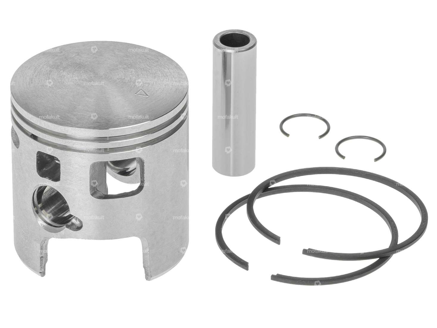 Malossi piston 46.5 mm (12 mm KoBo) | Piaggio Ciao, SI, Bravo, Boxer Carousel Image 1