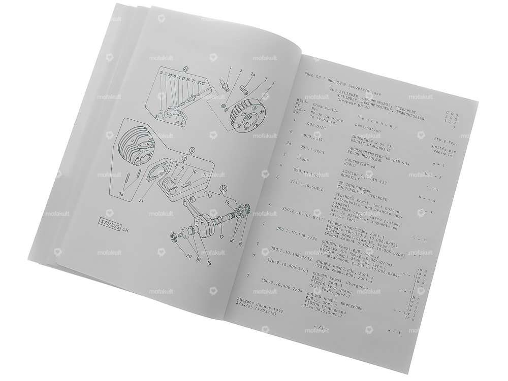 Ersatzteilkatalog | Puch Allegro GS1, GS2, GS2G Carousel Image 4