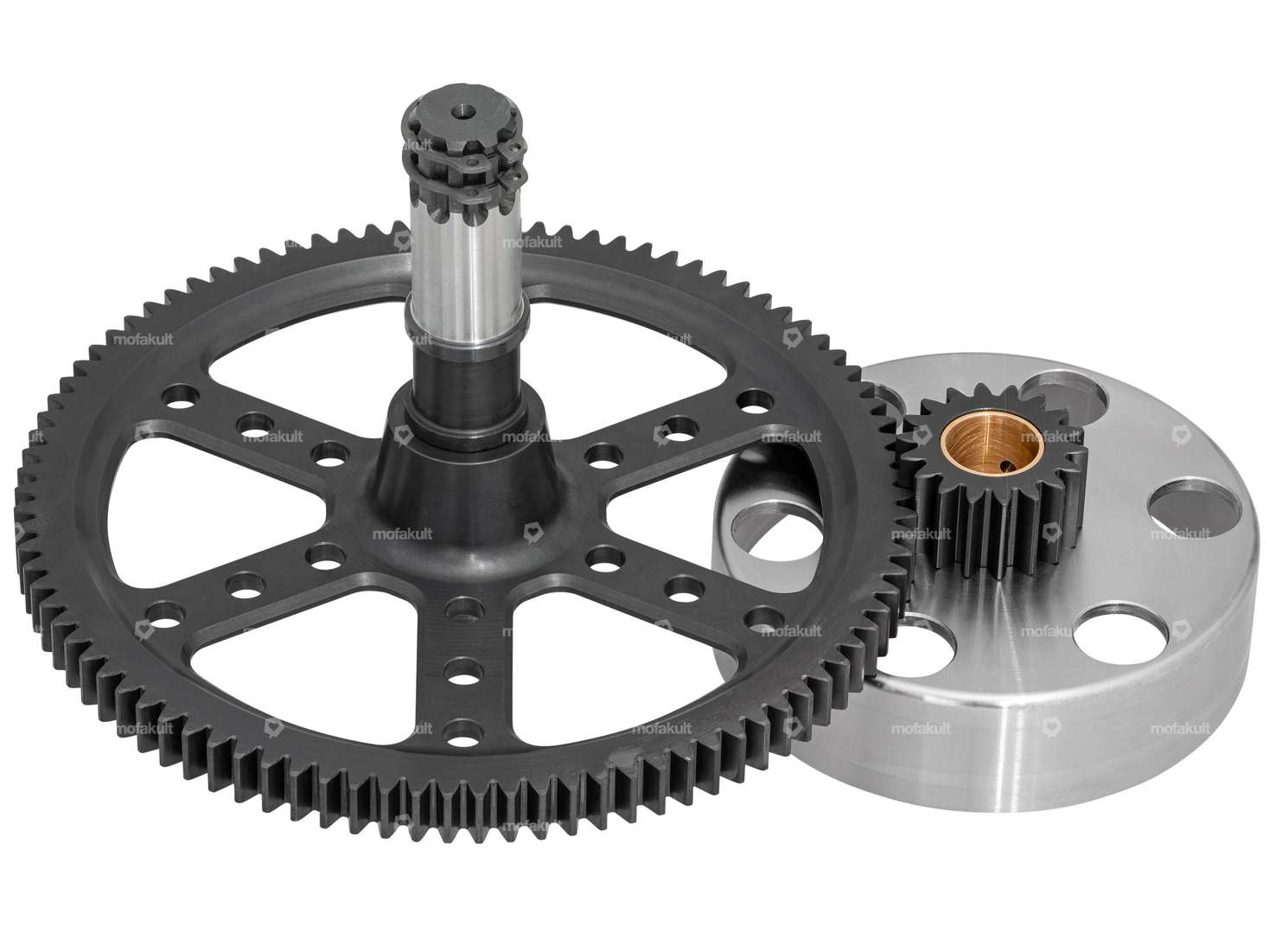 MBR clutch basket KTM & spur gear 18:94 teeth Racing straight short | Puch E50 Carousel Image 1