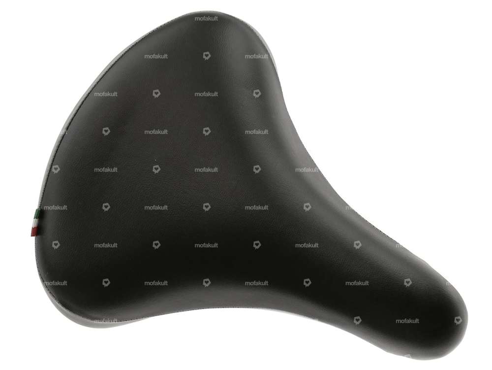 Selle Comfort à ressorts en tonneau noir / gris Carousel Image 2