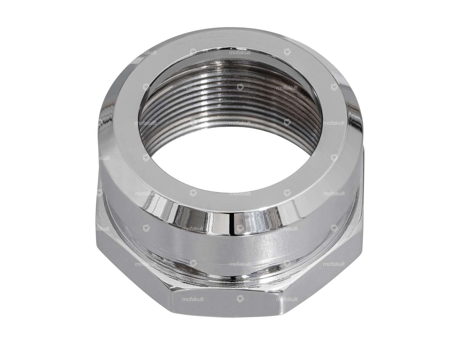 swiing® revival steerer tube nut 1" / 24G open stem chrome | Piaggio Ciao Carousel Image 1