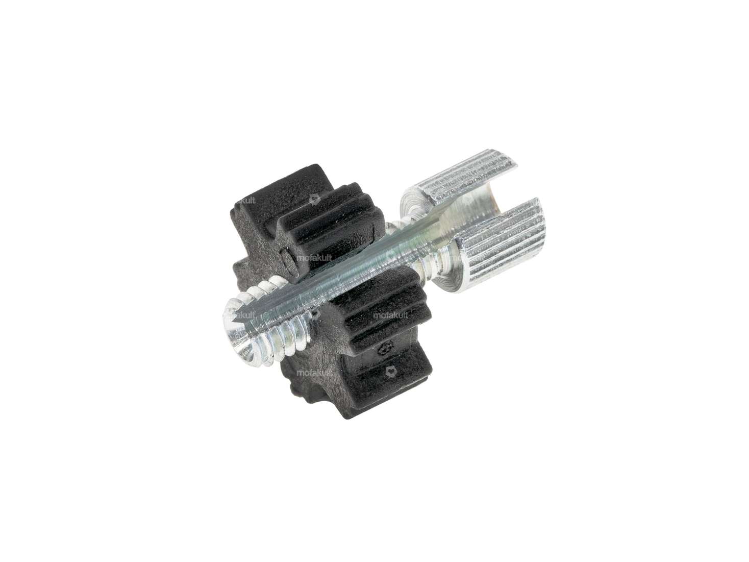 Domino Stellschraube M6x18 geschlitzt mit Kunststoffmutter Carousel Image 1