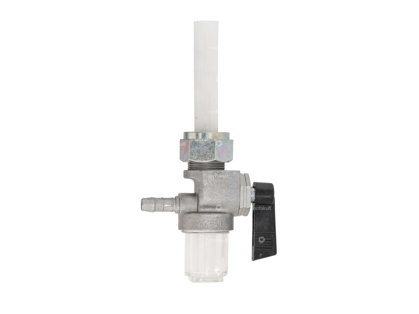 Robinet d'essence vertical M16x1 (avec écrou-raccord) sortant à l'arrière Carousel Image 1